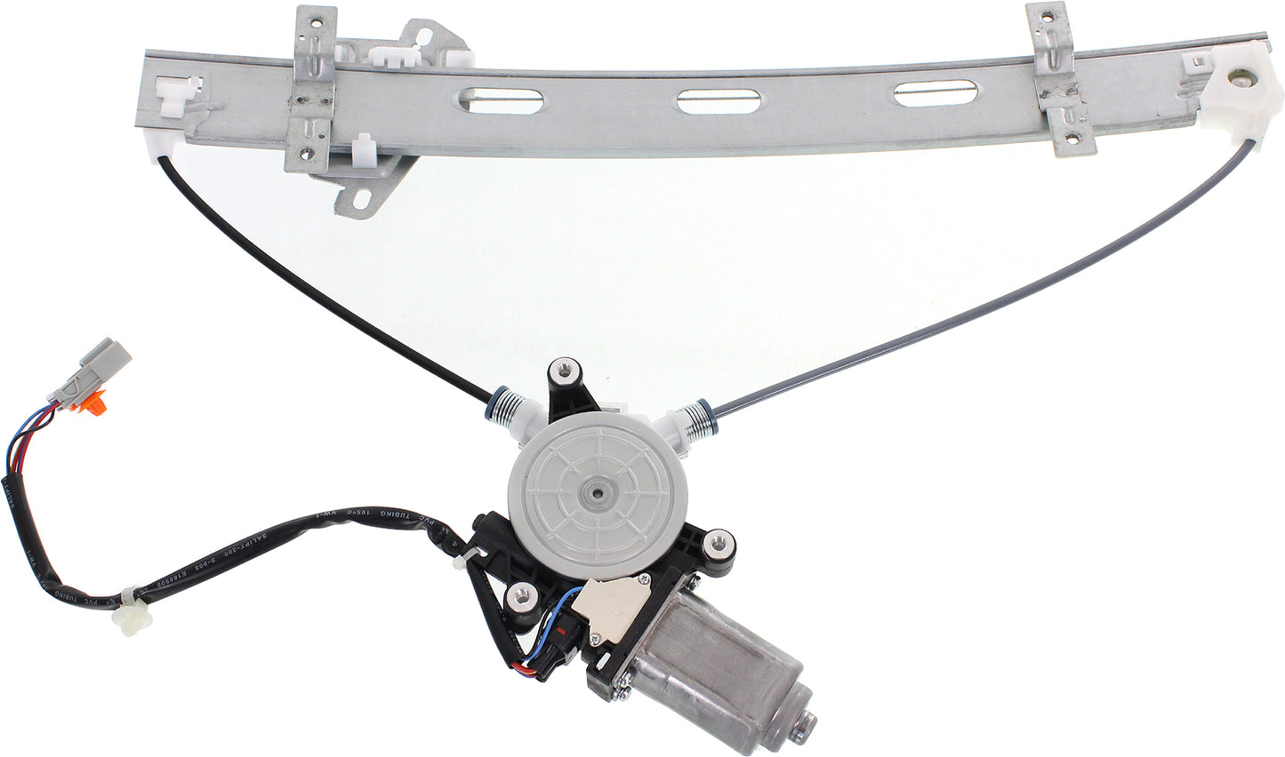 Front, Driver Side Window Regulator, Power, With Motor, Sedan
