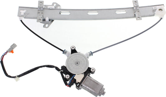 Front, Driver Side Window Regulator, Power, With Motor, Sedan