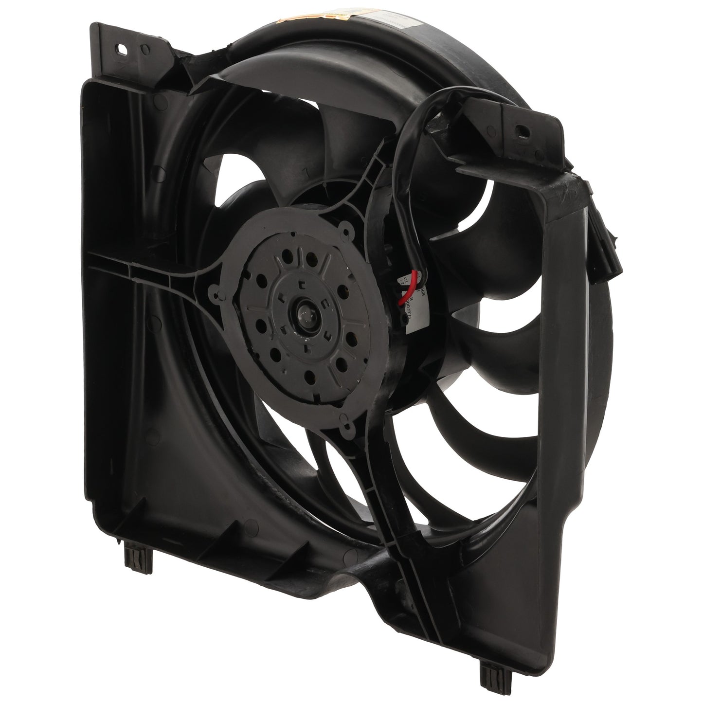 Вентилятор радиатора, лопасть вентилятора, двигатель и кожух