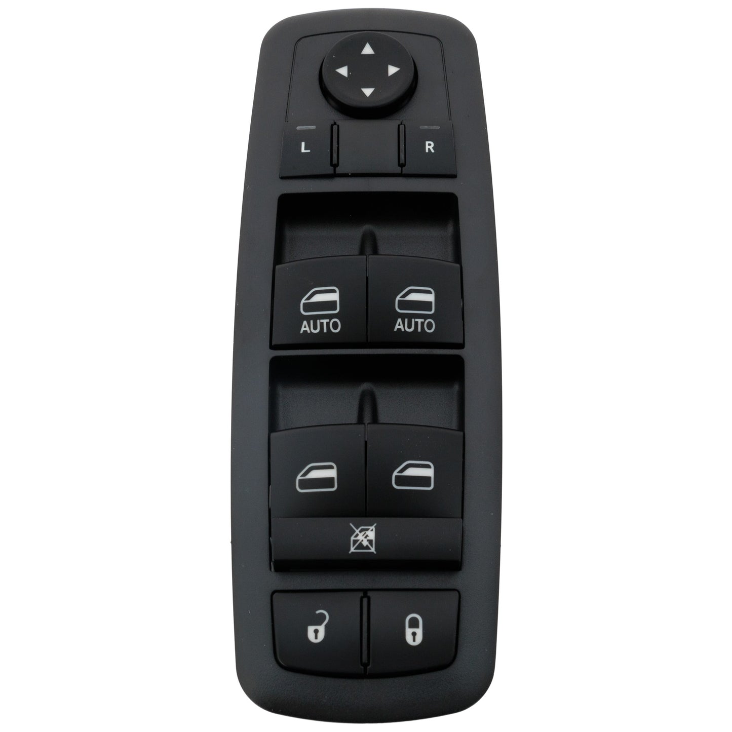 Front, Driver Side Window Switch, Black
