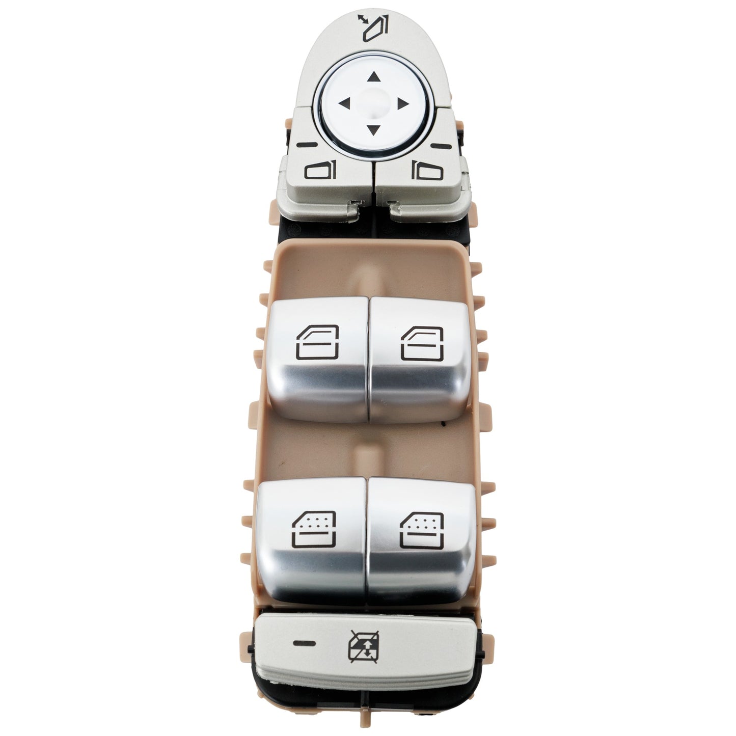 Front, Driver Side Window Switch Cream