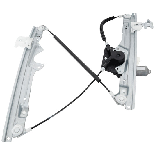 Front, Driver Side Window Regulator, Power, with Motor, 6-Pins, with anti-pinch feature
