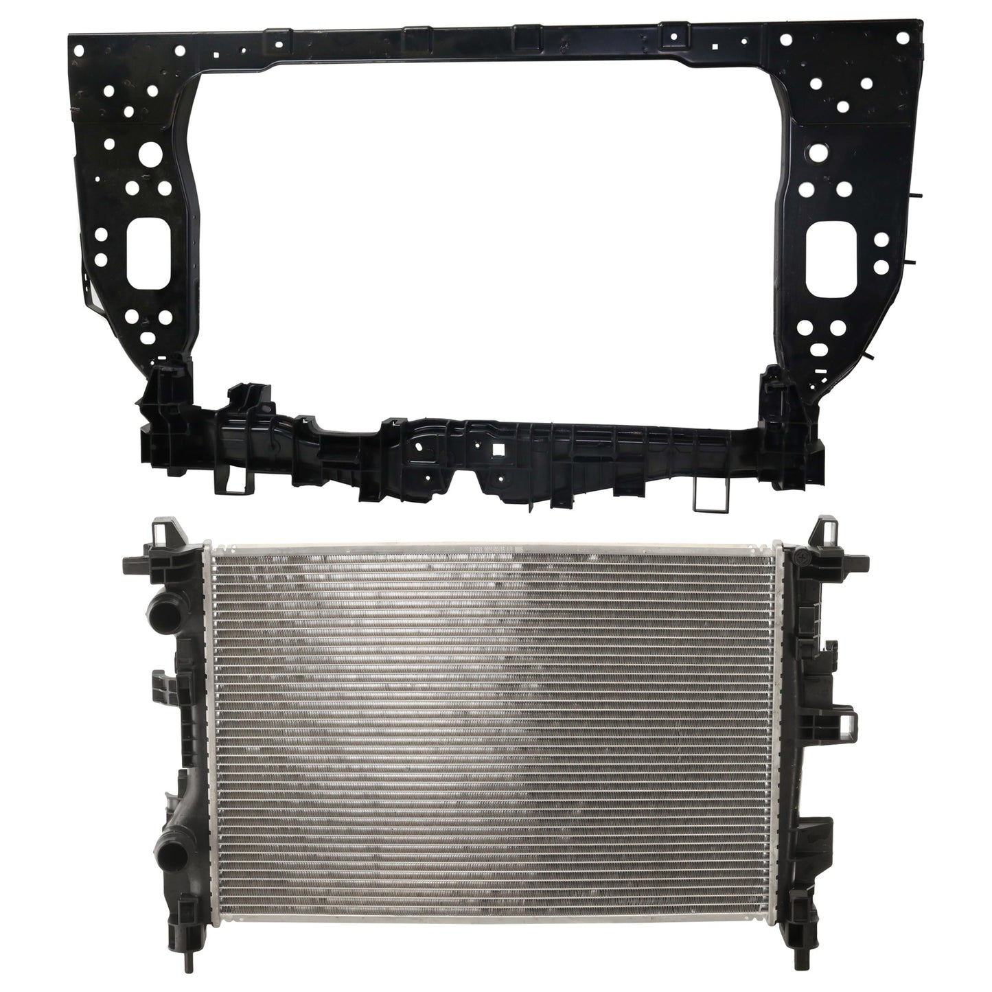 2-Piece Kit Radiator, 2.4L, 4Cyl, Includes (1) Radiator Support and (1) Radiator