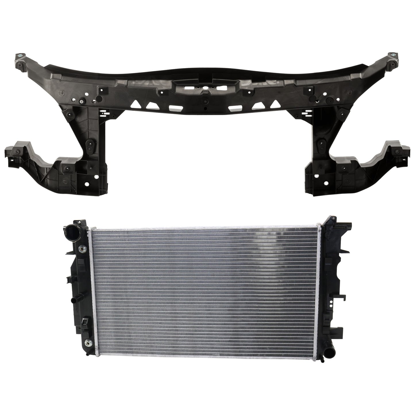 2-Piece Kit Radiator, 3.0L, 6Cyl, Includes (1) Radiator Support and (1) Radiator