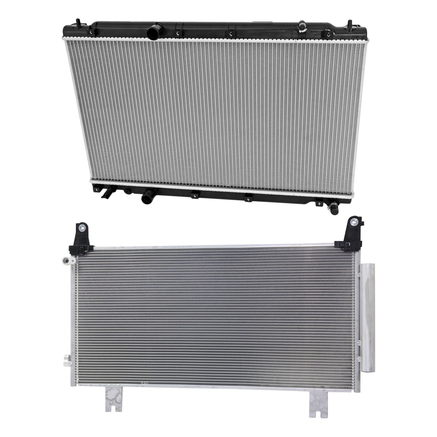 2-Piece Kit Radiator, 1.5L, 4Cyl, Includes (1) Radiator and (1) A/C Condenser
