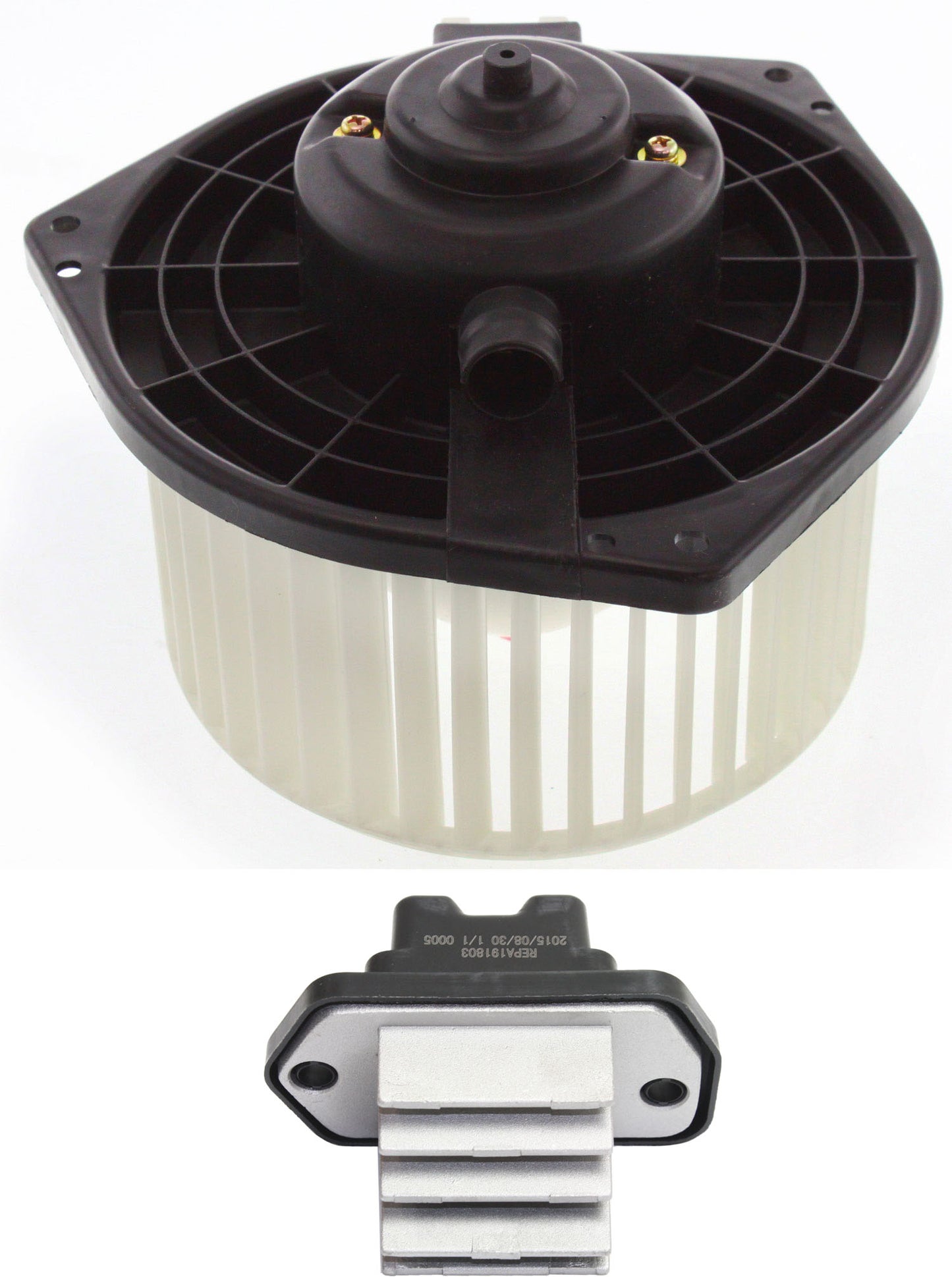 2-Piece Kit Blower Motor Kit, Coupe, includes (1) Blower Motor and (1) Blower Motor Resistor