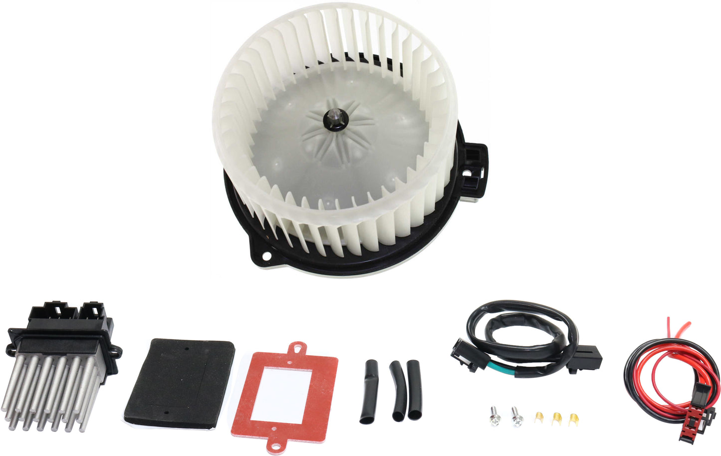 2-Piece Kit Blower Motor Includes (1) Blower Motor and (1) Blower Motor Resistor