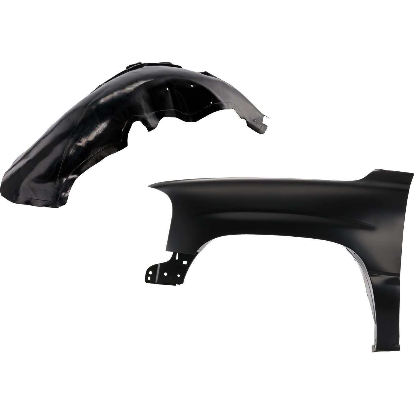 2-Piece Kit Front, Driver Side Fender, Canada or USA Built Vehicle, CAPA Certified, Includes (1) Fender and (1) Fender Liner
