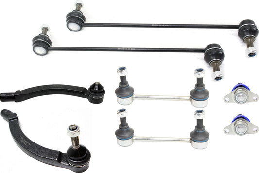 8-Piece Kit Front Suspension Kit, Includes (2) Ball Joint, (4) Sway Bar Link and (2) Tie Rod End
