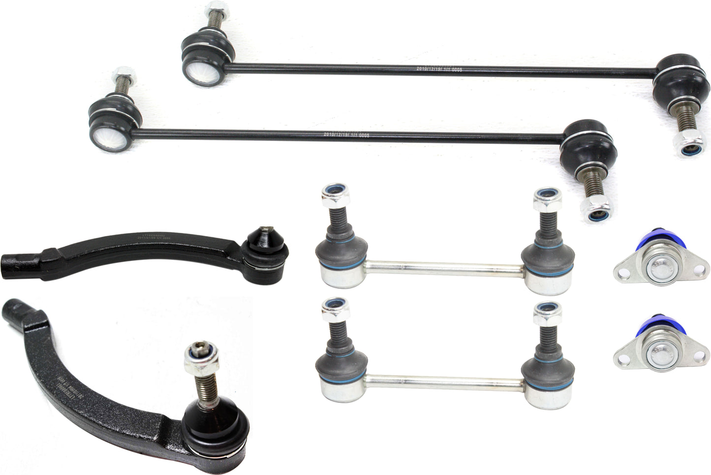 8-Piece Kit Front Suspension Kit, Includes (2) Ball Joint, (4) Sway Bar Link and (2) Tie Rod End