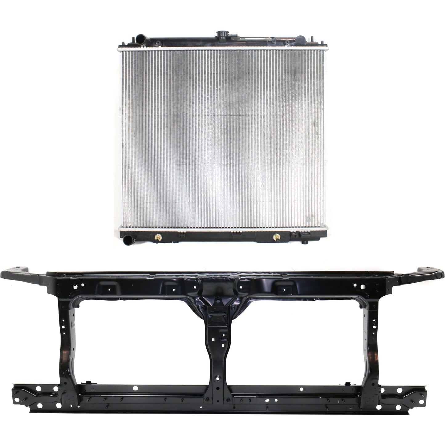 2-Piece Kit Radiator Support Assembly, 2.5L, 4Cyl Includes (1) Radiator and (1) Radiator Support