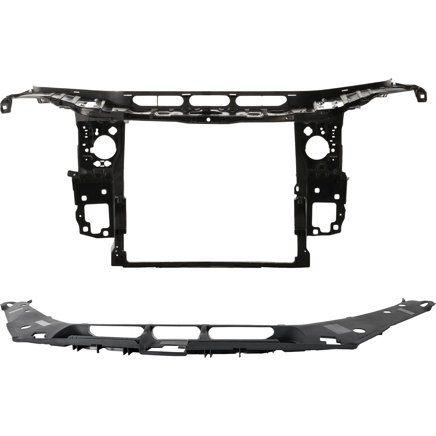 2-Piece Kit Sport Utility Radiator Support Assembly Includes (1) Radiator Support and (1) Radiator Support Cover