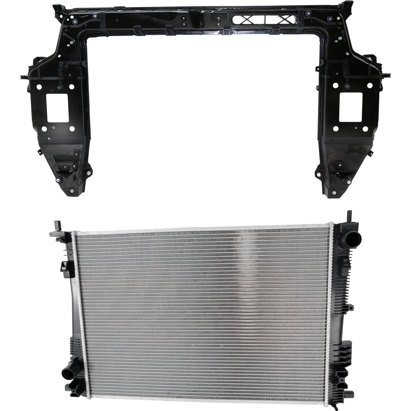 2-Piece Kit Radiator Support Assembly, 3.6L, 6Cyl Includes (1) Radiator and (1) Radiator Support