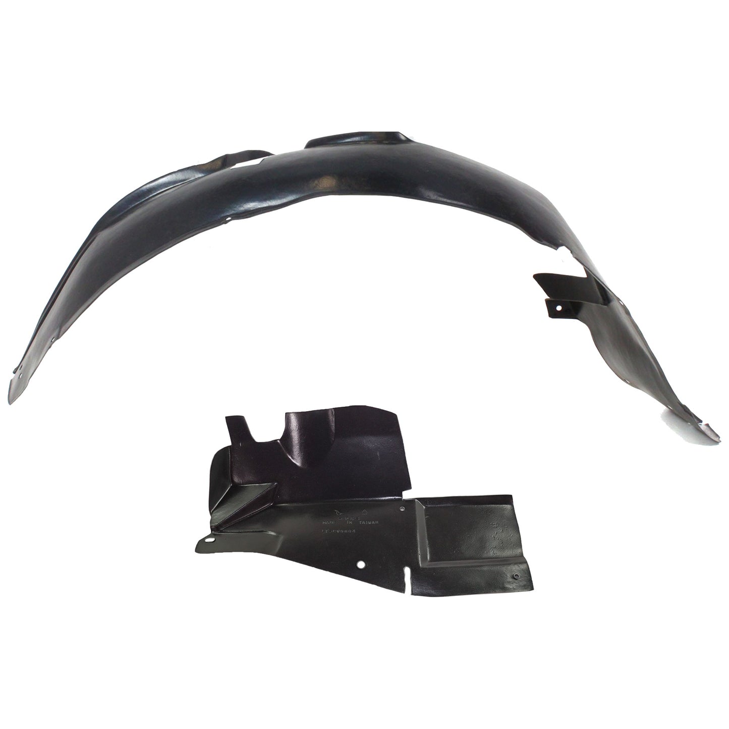 2-Piece Kit, Driver and Passenger Side Fender Liner, Includes (1) Engine Splash Shield and (1) Fender Liner