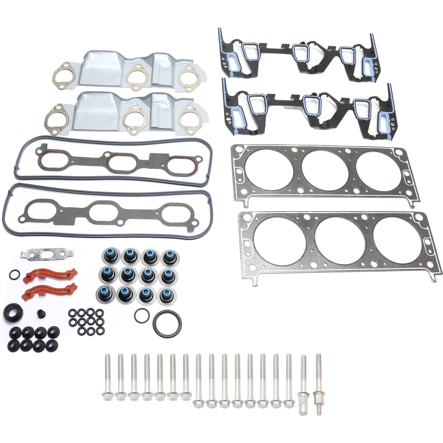 2-Piece Kit Head Gasket Set, Includes (1) Cylinder Head Bolt and (1) Cylinder Head Gasket