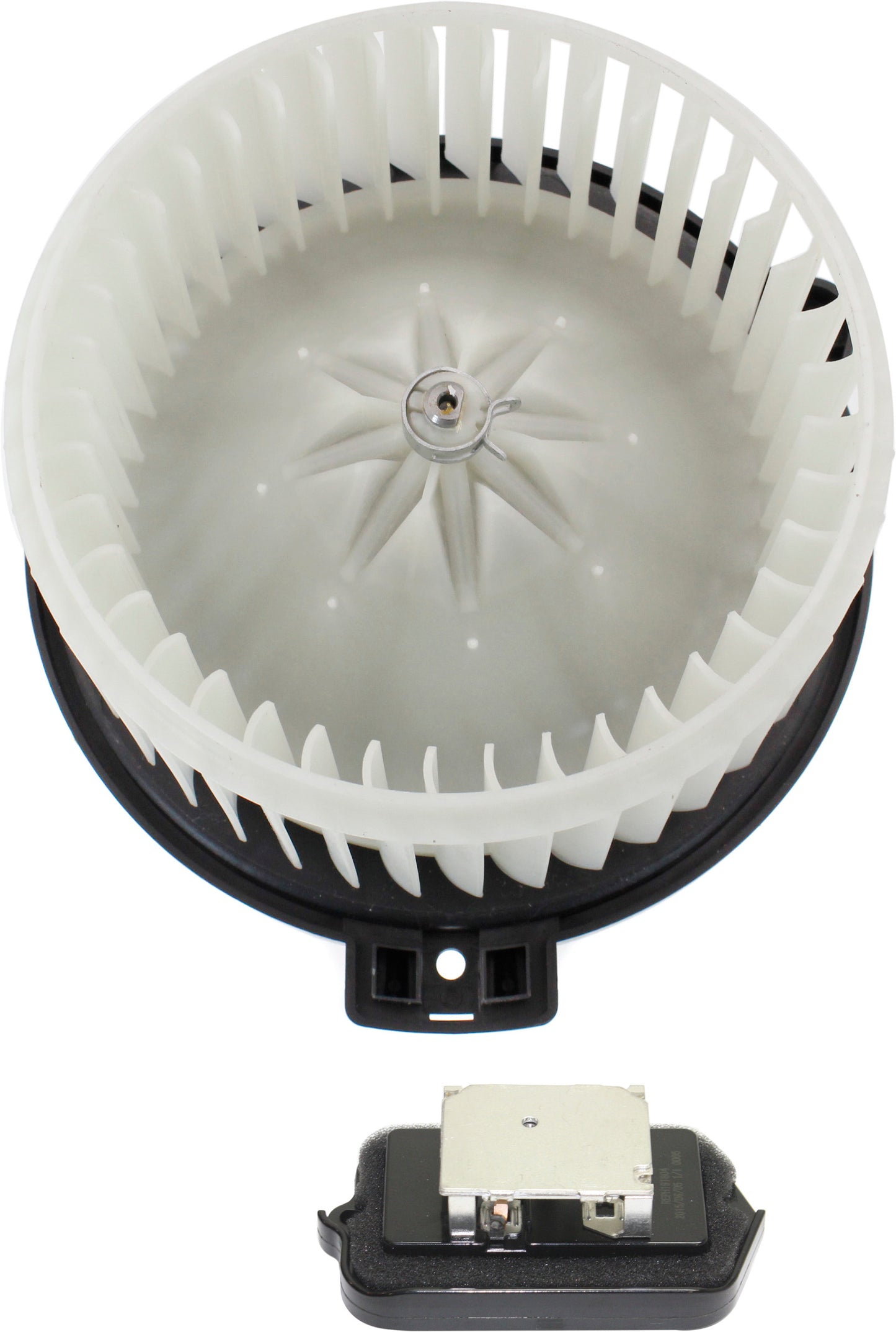 2-Piece Kit Blower Motor Includes (1) Blower Motor and (1) Blower Motor Resistor