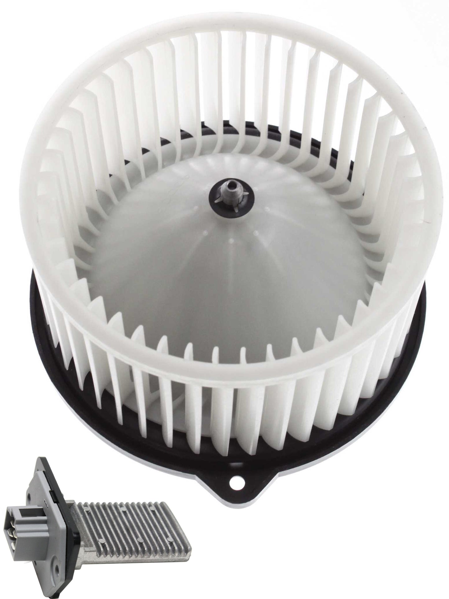 2-Piece Kit Blower Motor Includes (1) Blower Motor and (1) Blower Motor Resistor