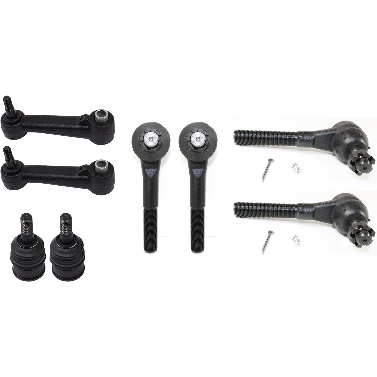 8-Piece Kit Idler Arm, Includes (2) Ball Joint, (2) Idler Arm, and (4) Tie Rod End