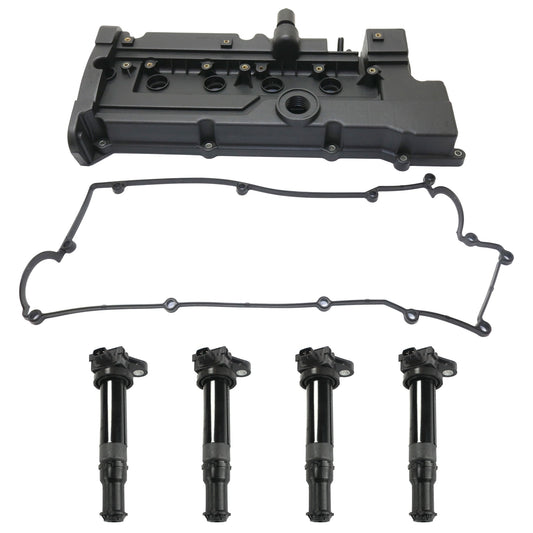 Комплект из 5 клапанных крышек, 1,6 л, 4 цилиндра, включает (1) клапанную крышку и (4) катушки зажигания