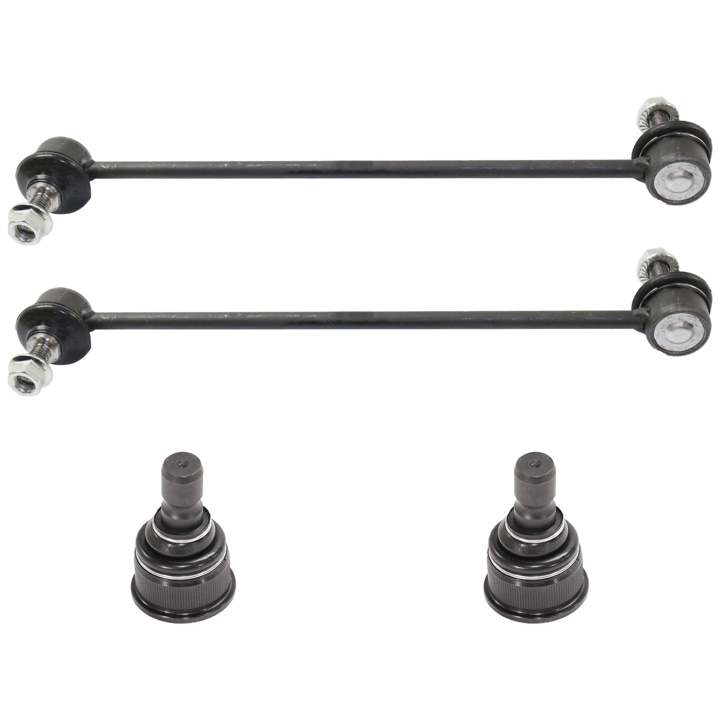 4-Piece Kit Front Suspension Kit, Includes (2) Ball Joint and (2) Sway Bar Link