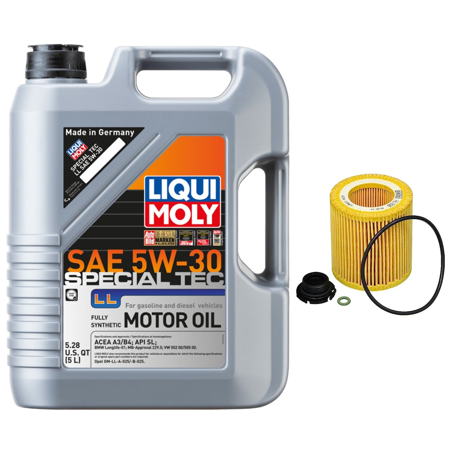 KIT-070224-236 2-Piece Kit Synthetic Motor Oil, 5 Liters, 2-Piece Kit, Genuine BMW, Includes (1) Motor Oil and (1) Oil Filter