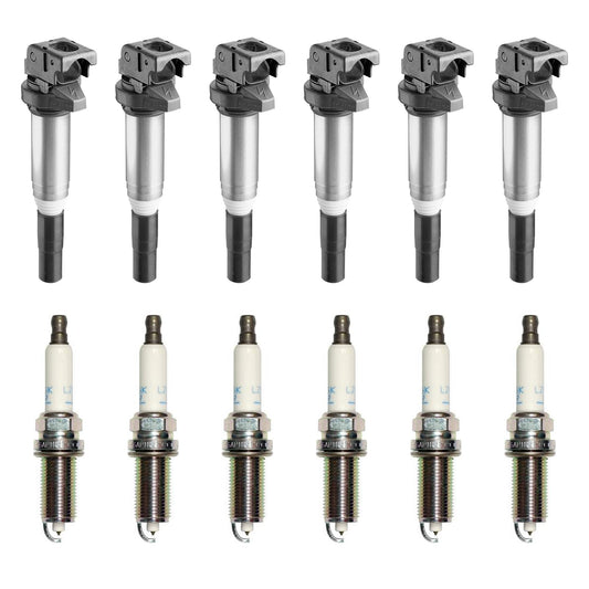 KIT-070224-300 Комплект из 12 катушек зажигания, 3,0 л, 6 цилиндров, оригинальный BMW, включает (6) катушек зажигания и (6) свечей зажигания