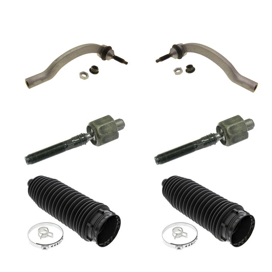 KIT-070224-680 Комплект из 6 рулевых тяг в сборе — комплект из 6 предметов, включает в себя (2) рулевые тяги в сборе, (2) наконечники рулевой тяги и (2) пыльники рулевой рейки