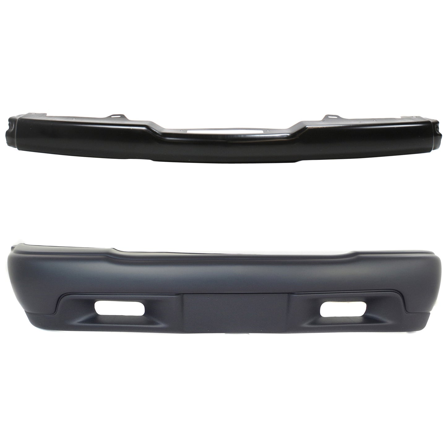 2-Piece Kit Front Bumper Reinforcement, Steel, Includes (1) Bumper Cover and (1) Bumper Reinforcement