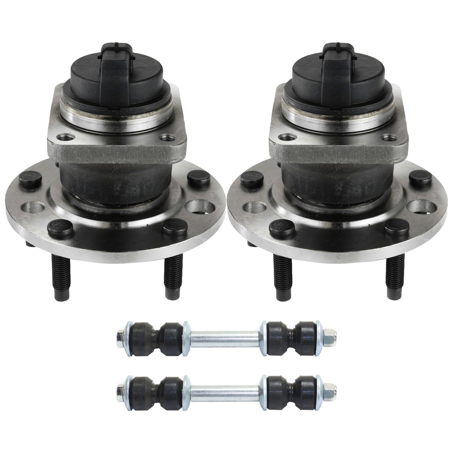 4-Piece Kit Front, Driver and Passenger Side Suspension Kit, Includes (2) Sway Bar Link and (2) Wheel Hub