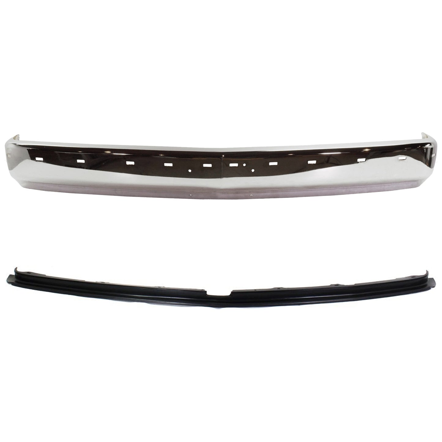 2-Piece Kit, Front Bumper, Chrome, Includes (1) Bumper and (1) Bumper Filler