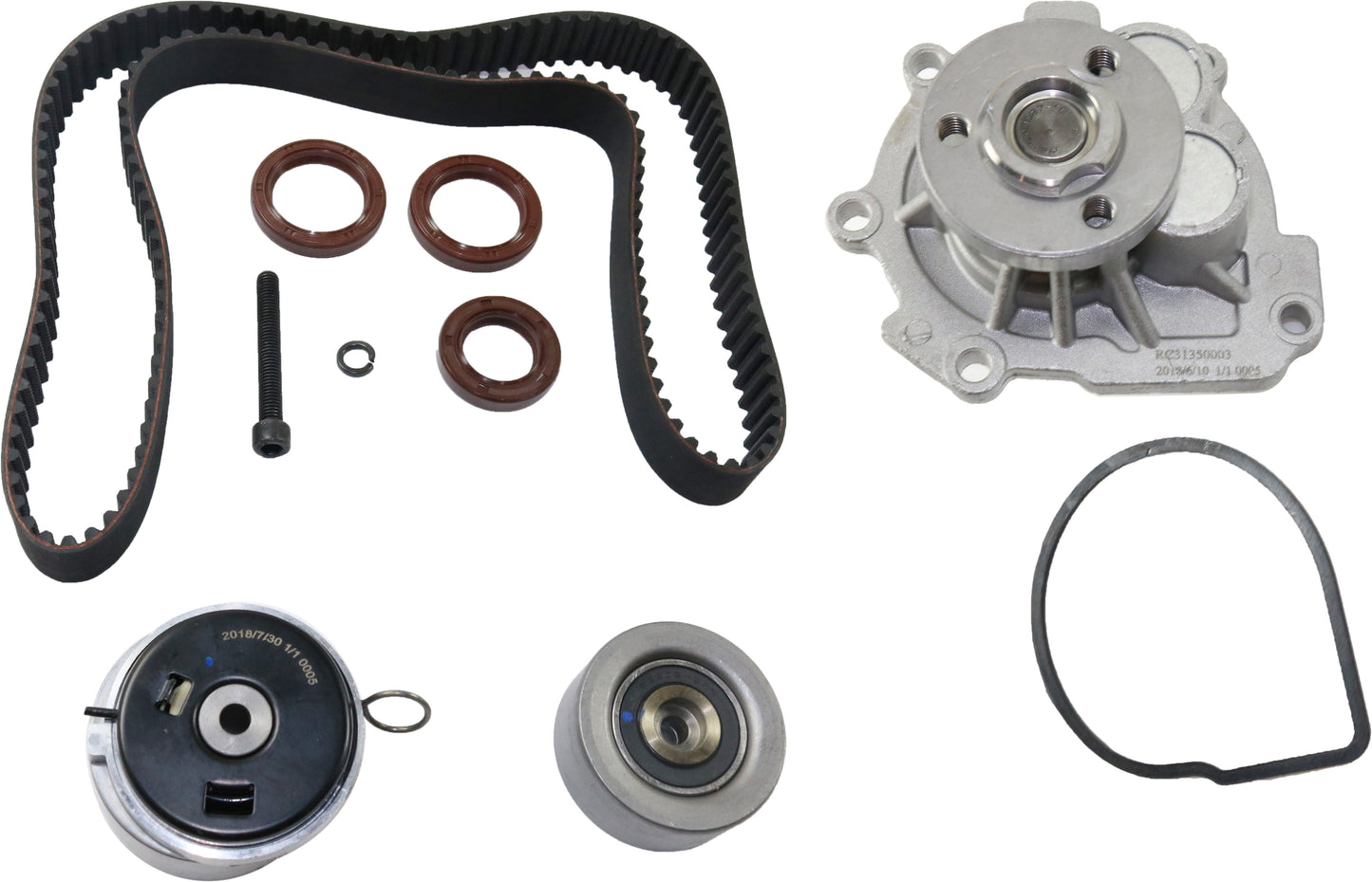 2-Piece Kit Timing Belt Kit, Water Pump Included Includes (1) Timing Belt Kit and (1) Water Pump