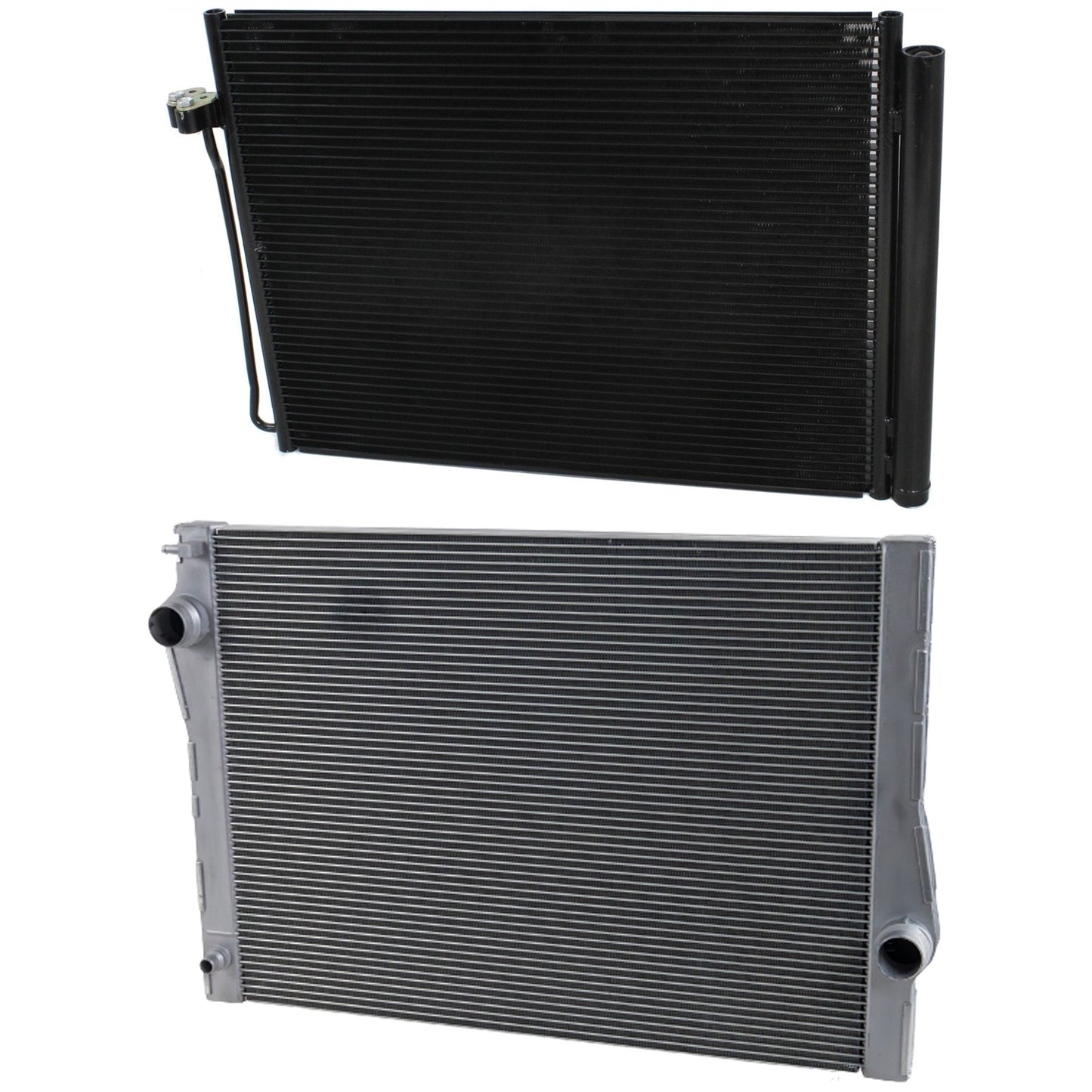 2-Piece Kit A/C Condenser, includes (1) A/C Condenser and (1) Radiator, 3.0L Eng., 6 Cyl.