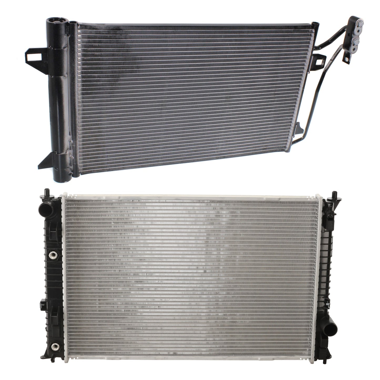 2-Piece Kit Radiator, 2.5L, 4Cyl, Includes (1) Radiator and (1) A/C Condenser
