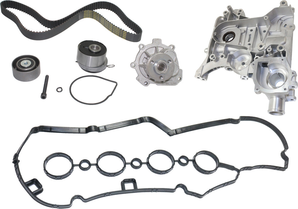 3-Piece Kit Timing Belt Kit, 1.6L, 4Cyl Water Pump Included, Includes (1) Timing Belt Kit, (1) Valve Cover Gasket and (1) Oil Pump