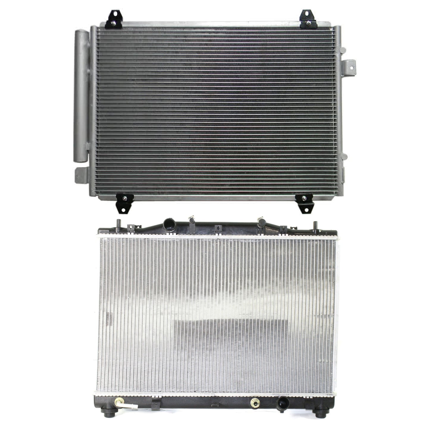 2-Piece Kit A/C Condenser, includes (1) A/C Condenser and (1) Radiator, 3.2L Eng., 6 Cyl.