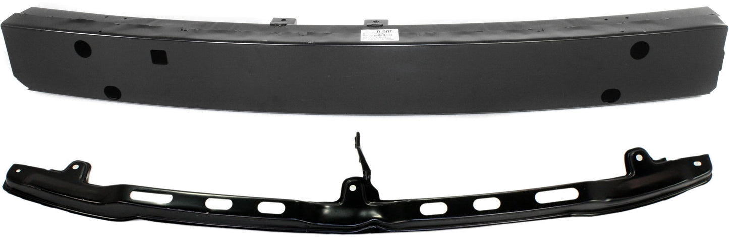 2-Piece Kit Front Bumper Reinforcement, For Models With Plastic Bumper, Steel, Includes (1) Bumper Reinforcement and (1) Bumper Retainer