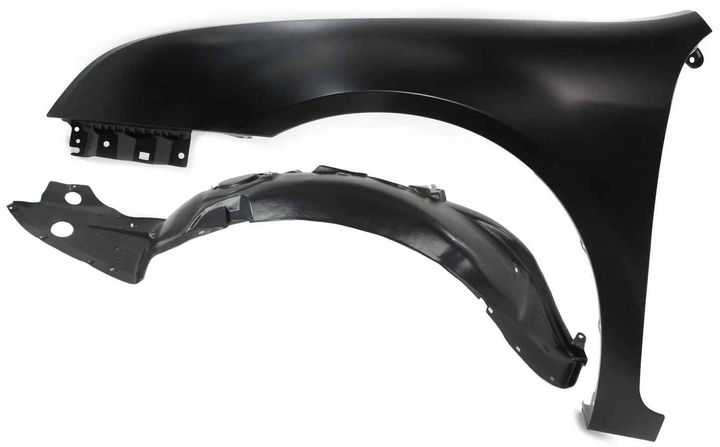 2-Piece Kit, Front, Driver Side Fender, Includes (1) Fender and (1) Fender Liner