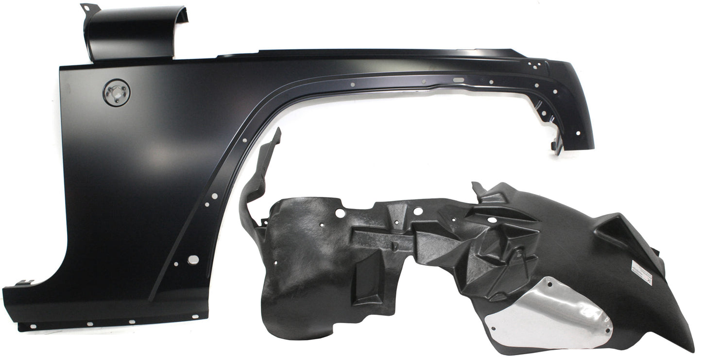 2-Piece Kit, Front, Passenger Side Fender, Includes (1) Fender and (1) Fender Liner