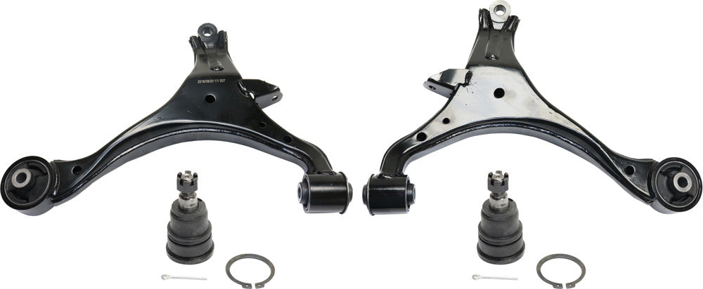 4-Piece Kit Front, Driver and Passenger Side, Lower Control Arm Kit, Includes (2) Ball Joint and (2) Control Arm