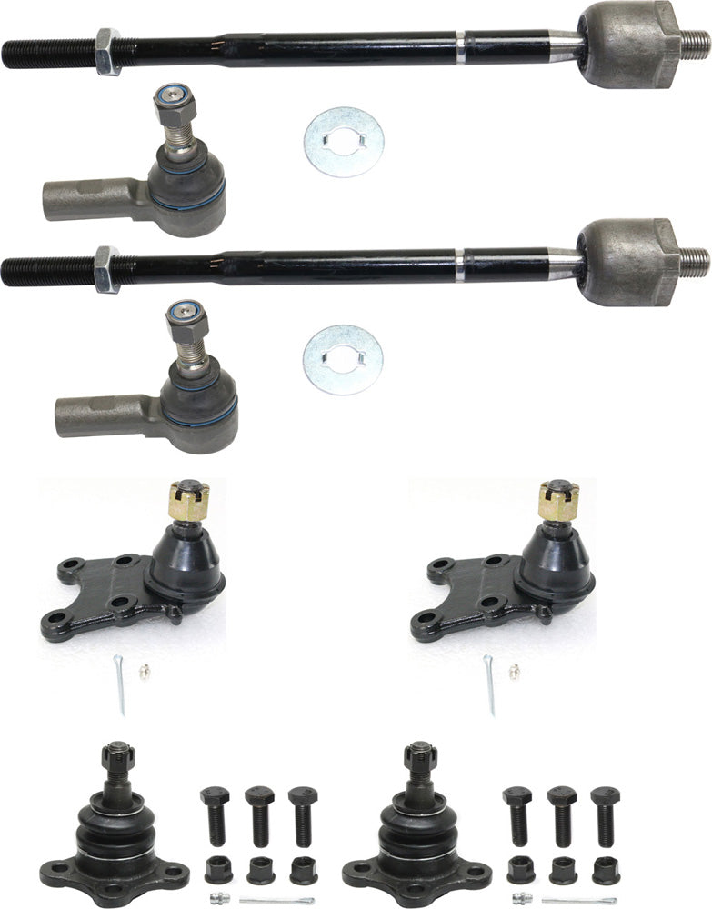 8-Piece Kit Front, Driver and Passenger Side Suspension Kit, Includes (4) Ball Joint and (4) Tie Rod End