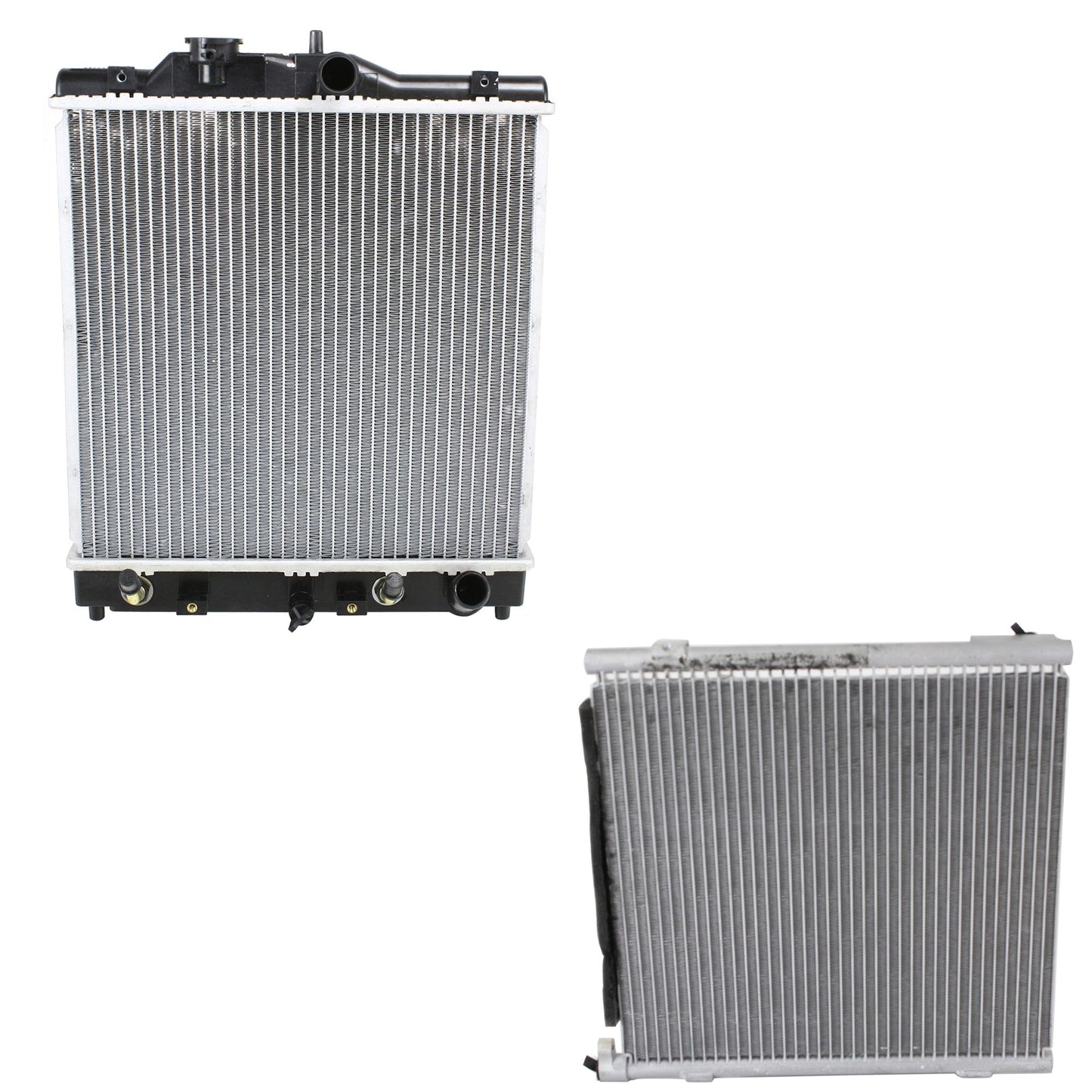 2-Piece Kit Radiator, 1.6L, 4Cyl, Includes (1) A/C Condenser and (1) Radiator