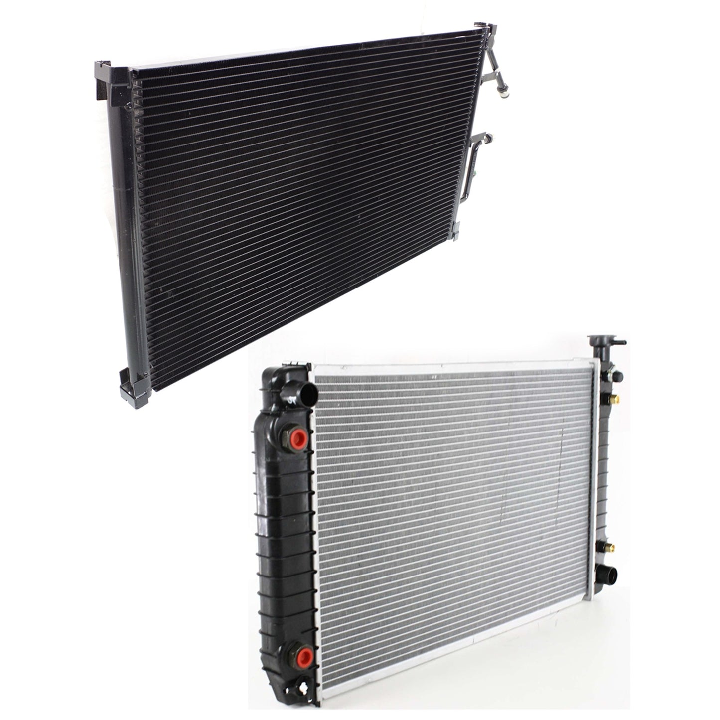 2-Piece Kit Radiator, Includes (1) A/C Condenser and (1) Radiator