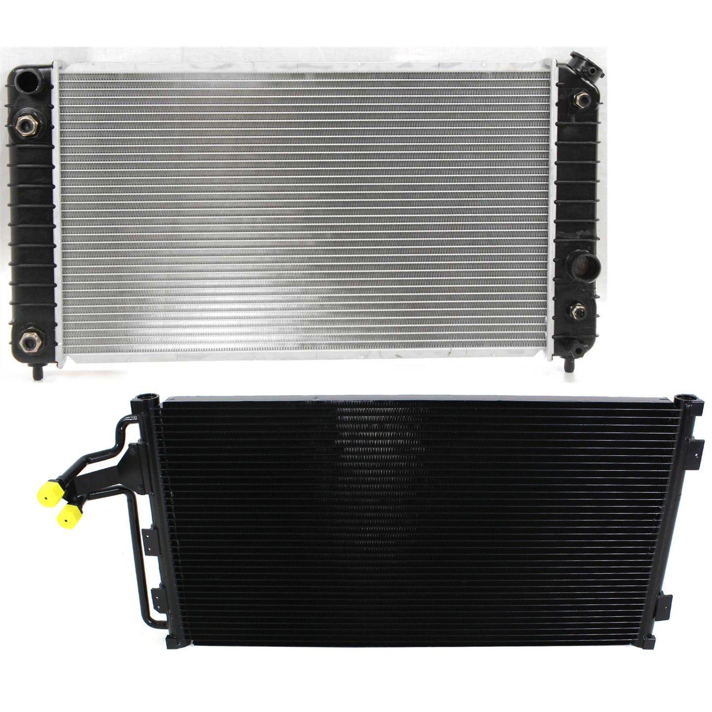 2-Piece Kit Radiator, 4.3L, 6Cyl, Includes (1) A/C Condenser and (1) Radiator