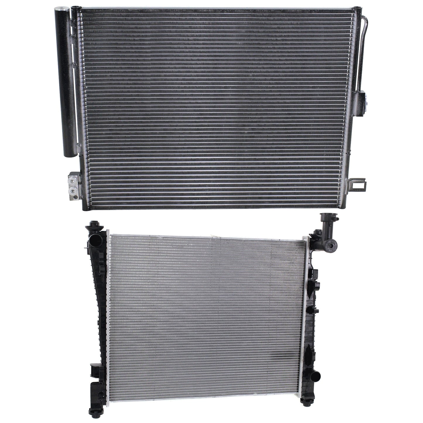 2-Piece Kit Radiator, Includes (1) A/C Condenser and (1) Radiator