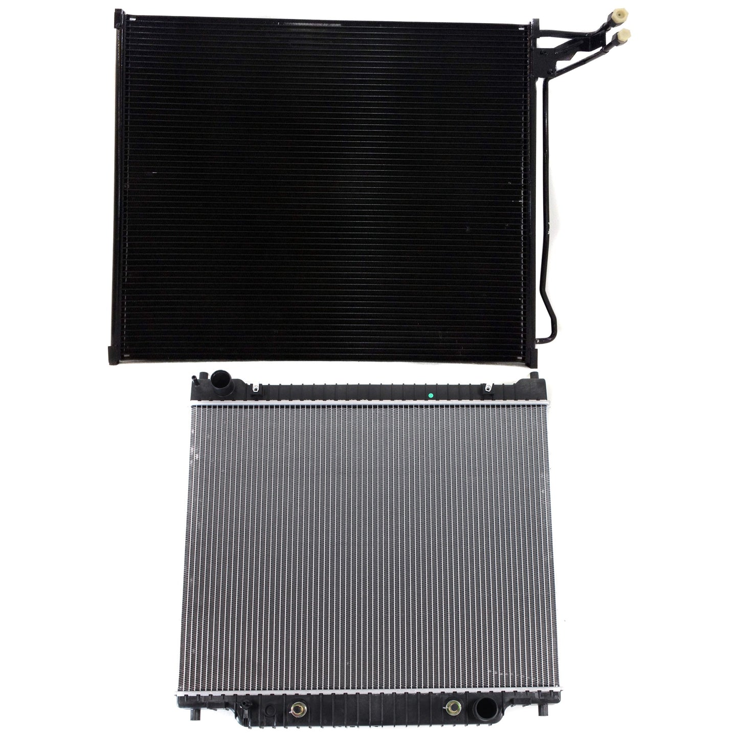 2-Piece Kit Radiator, Includes (1) A/C Condenser and (1) Radiator