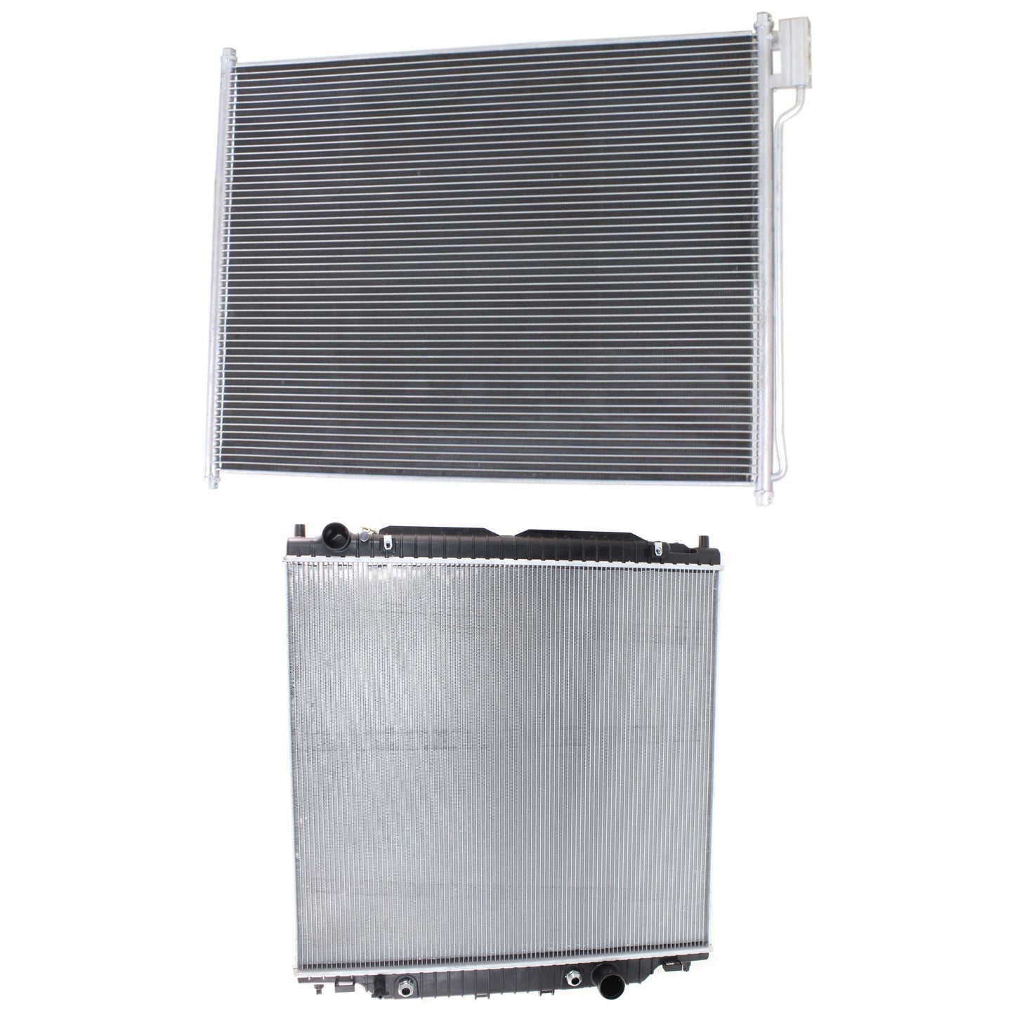 2-Piece Kit Radiator, Includes (1) A/C Condenser and (1) Radiator