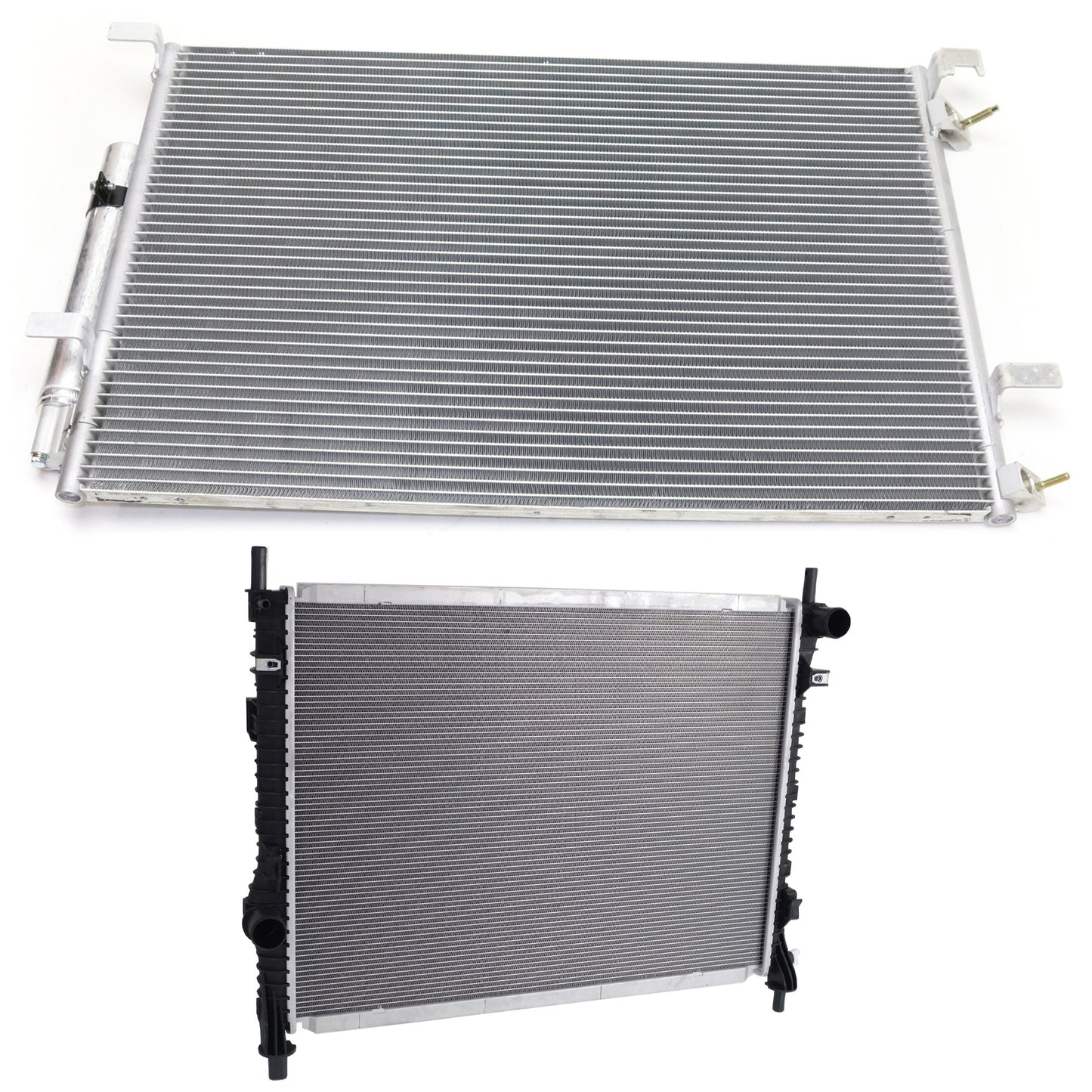2-Piece Kit Radiator, Includes (1) A/C Condenser and (1) Radiator
