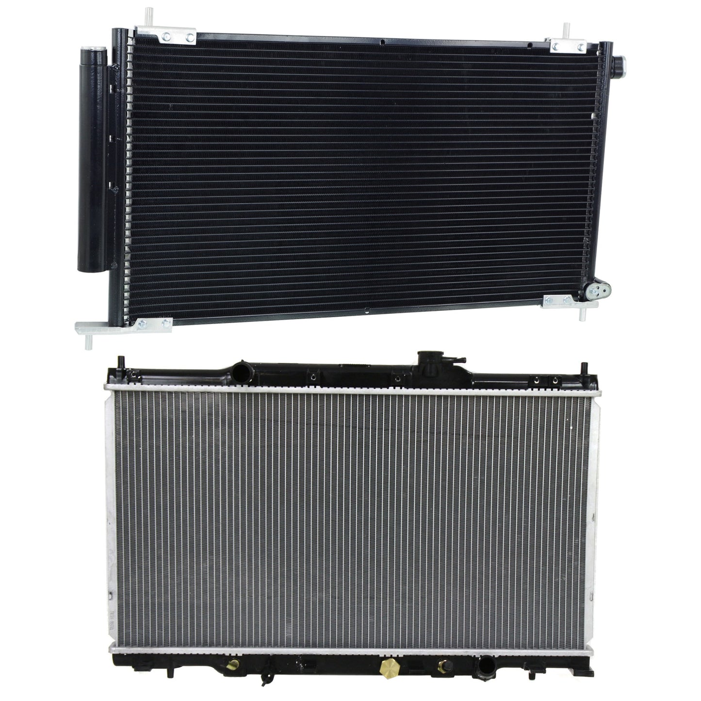 2-Piece Kit Radiator, 2.4L, 4Cyl, Includes (1) A/C Condenser and (1) Radiator