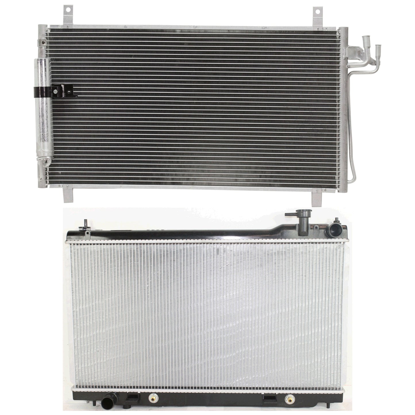 2-Piece Kit Radiator, 3.5L, 6Cyl, Includes (1) A/C Condenser and (1) Radiator