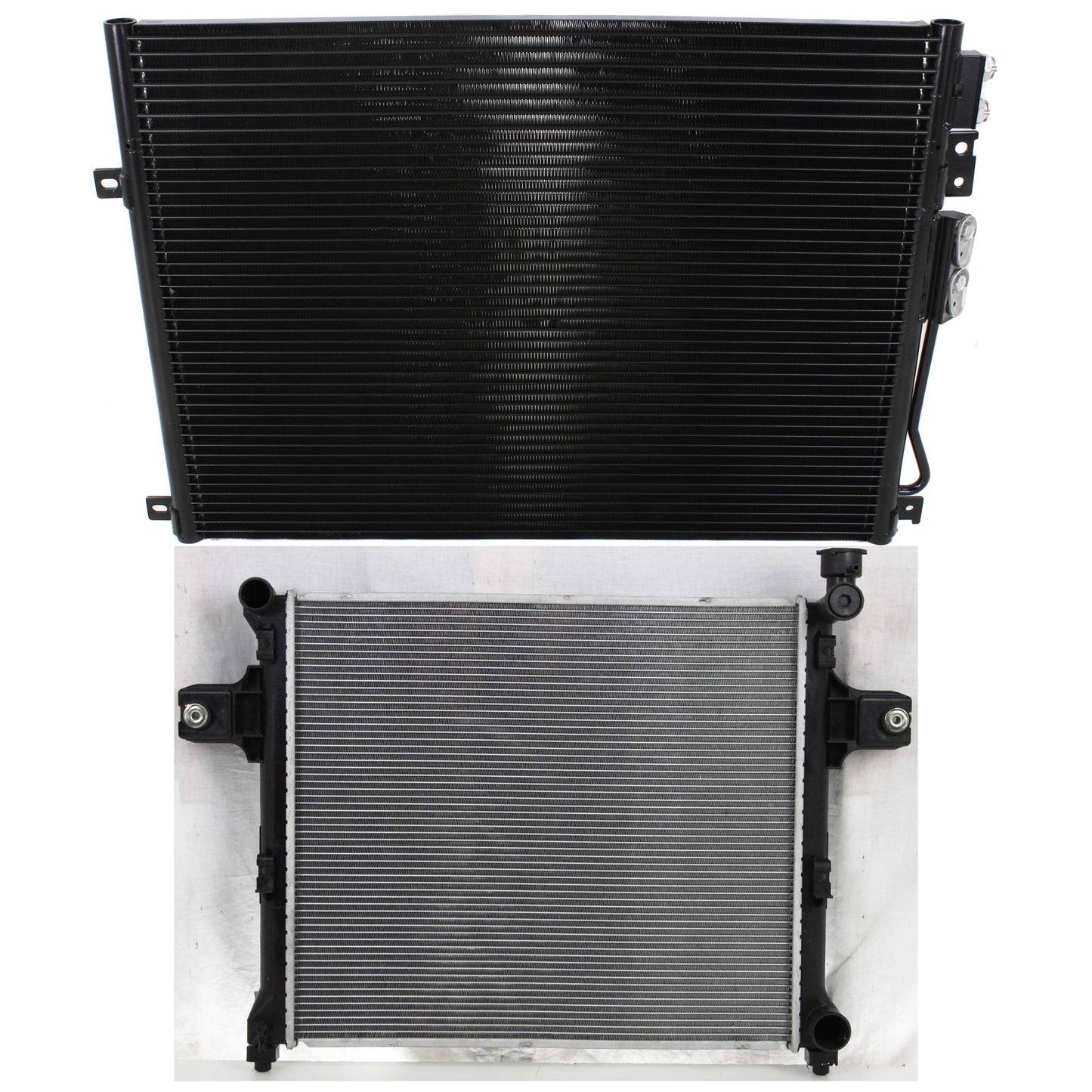 2-Piece Kit Radiator, Includes (1) A/C Condenser and (1) Radiator